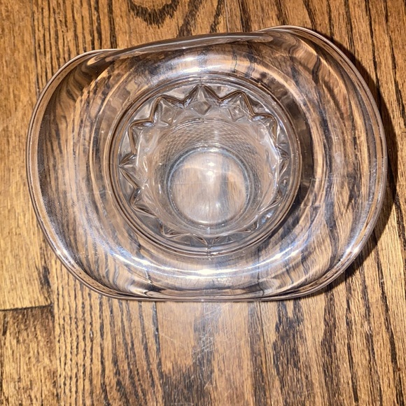 Duncan Miller Clear Glass Diamond Pattern Hat Vase - perfect Fred Astaire Hat - Picture 3 of 7